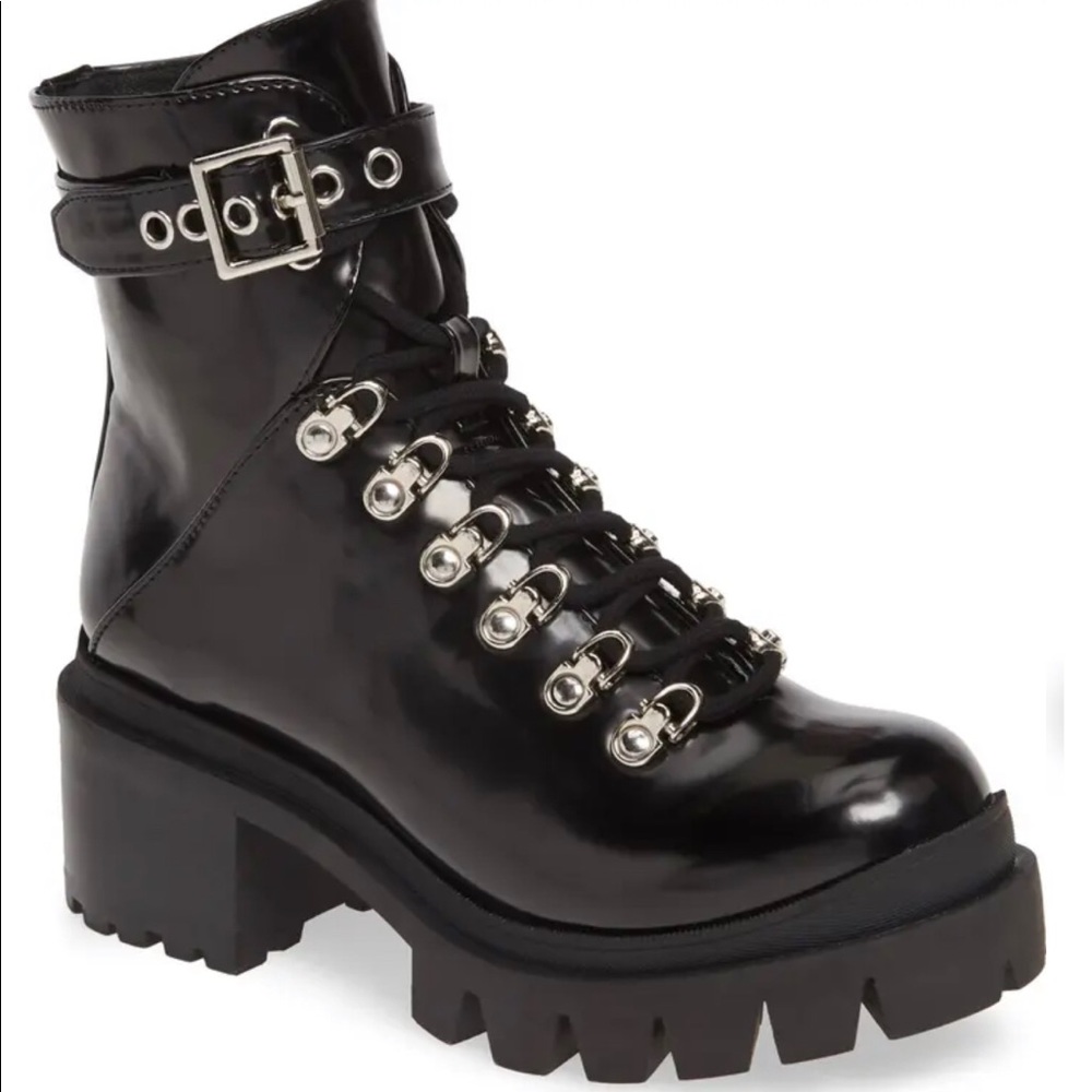 Black Jeffery Campbell Lace Up Boots